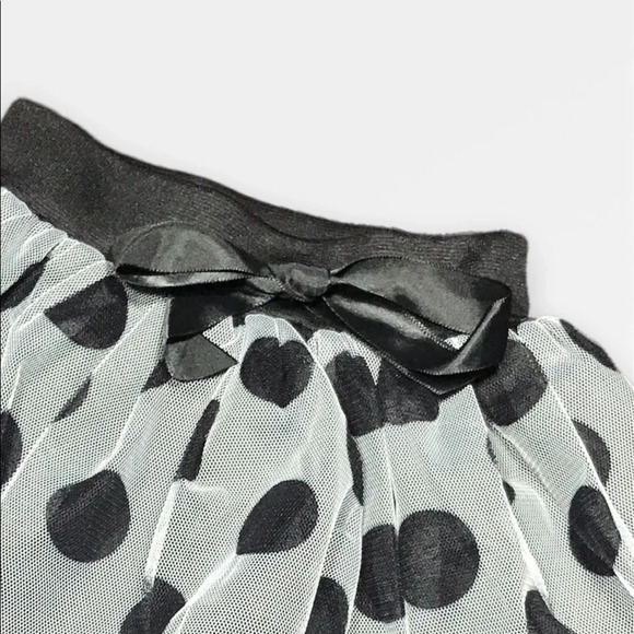 Gray Polkadot Tutu  Skirt - Picture 2 of 4